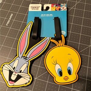 Warner Bros. Looney Tunes Bugs Bunny and Tweety Bag Tags - luggage tags